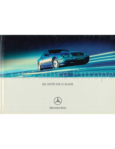 2001 MERCEDES BENZ CL CLASS HARDBACK BROCHURE GERMAN