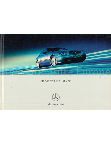 2001 MERCEDES BENZ CL KLASSE HARDCOVER PROSPEKT DEUTSCH