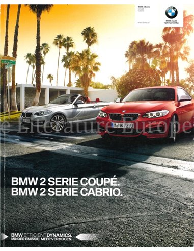 2015 BMW 2 SERIES BROCHURE DUTCH