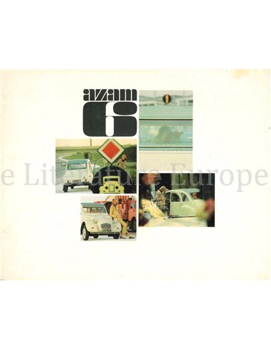 1965 CITROEN AZAM 6 BROCHURE DUTCH
