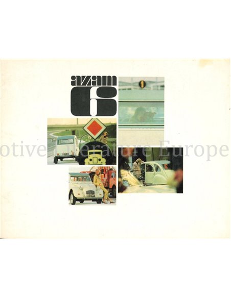 1965 CITROEN AZAM 6 BROCHURE DUTCH