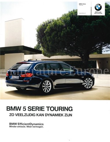 2012 BMW 5 SERIES TOURING BROCHURE DUTCH