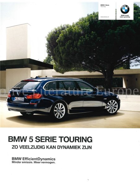 2012 BMW 5ER TOURING PROSPEKT NIEDERLÄNDISCH