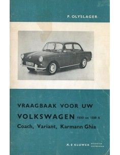 1961 -1965 VOLKSWAGEN 1500 & 1500 S VRAAGBAAK NEDERLANDS