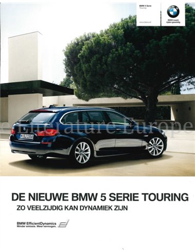 2010 BMW 5 SERIES TOURING BROCHURE DUTCH