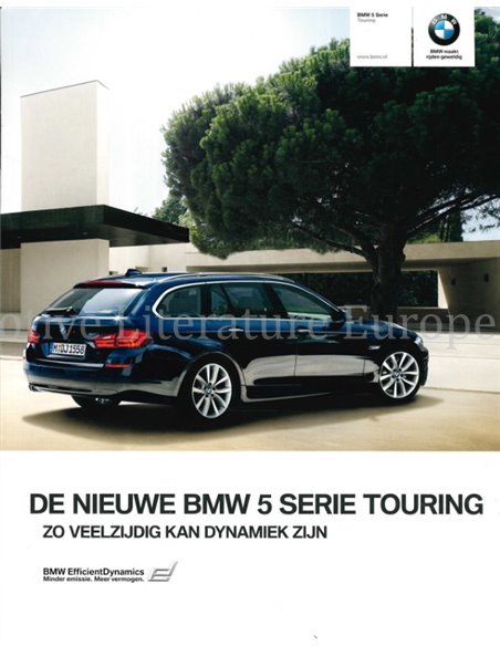 2010 BMW 5ER TOURING PROSPEKT NIEDERLÄNDISCH