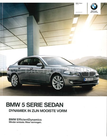 2012 BMW 5 SERIE SEDAN BROCHURE NEDERLANDS