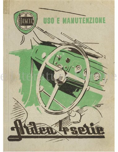 1951 LANCIA ARDEA INSTRUCTIEBOEKJE ITALIAANS
