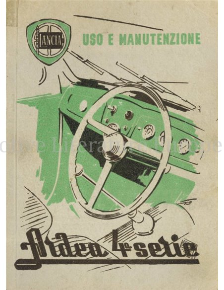 1951 LANCIA ARDEA OWNERS MANUAL ITALIAN