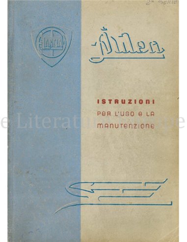 1946 LANCIA ARDEA BETRIEBSANLEITUNG ITALIENISCH