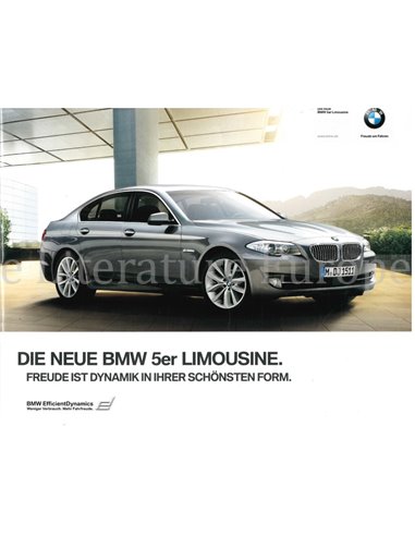 2009 BMW 5 SERIE SEDAN BROCHURE DUITS
