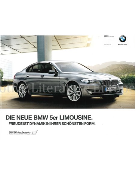 2009 BMW 5 SERIE SEDAN BROCHURE DUITS