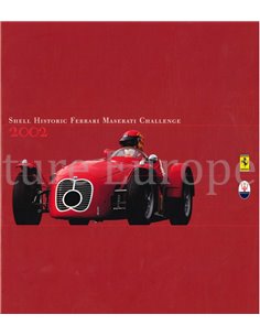 2002 FERRARI | MASERATI SHELL HISTORIC CHALLENGE BROCHURE ITALIENISCH | ENGLISCH
