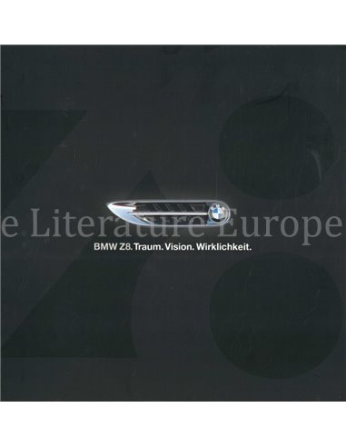 1999 BMW Z8 BROCHURE DUITS