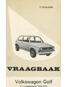 1974 - 1978 VOLKSWAGEN GOLF BENZINE VRAAGBAAK NEDERLANDS