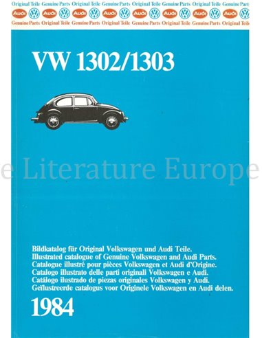VOLKSWAGEN 1302 | 1303 ONDERDELEN CATALOGUS (MULTI)