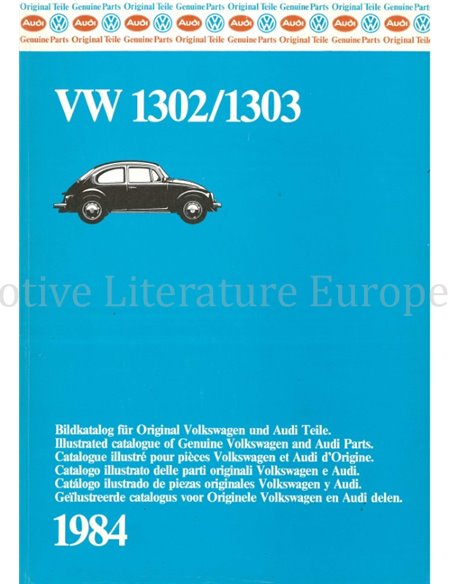 VOLKSWAGEN 1302 | 1303 TEILE KATALOG (MULTI)