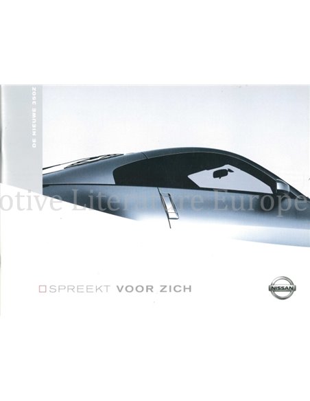 2003 NISSAN 350Z BROCHURE DUTCH