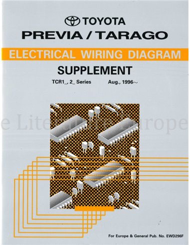 1996 TOYOTA PREVIA | TARAGO ELECTRICAL WIRING DIAGRAM (SUPPLEMENT) WERKPLAATSHANDBOEK MULTI