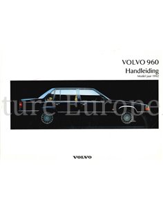 1992 VOLVO 960 INSTRUCTIEBOEKJE NEDERERLANDS