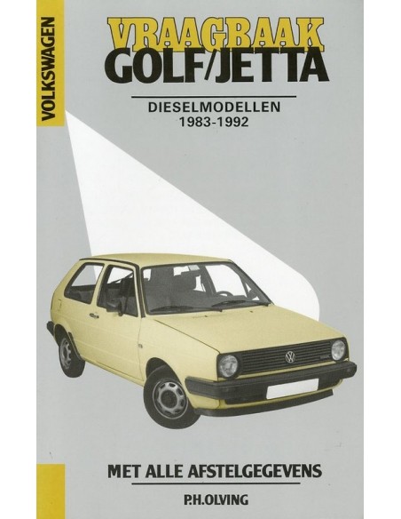 1983 - 1992 VOLKSWAGEN GOLF & JETTA DIESEL VRAAGBAAK NEDERLANDS
