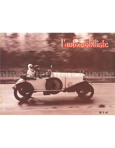1966 L'AUTOMOBILISTE MAGAZIN 01 FRANZÖSISCH