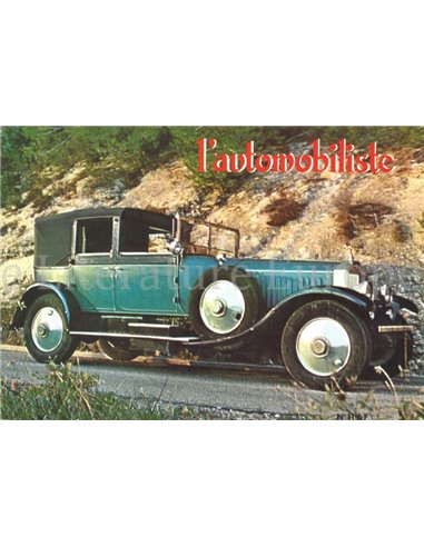 1968 L'AUTOMOBILISTE MAGAZINE 11 FRANZÖSISCH