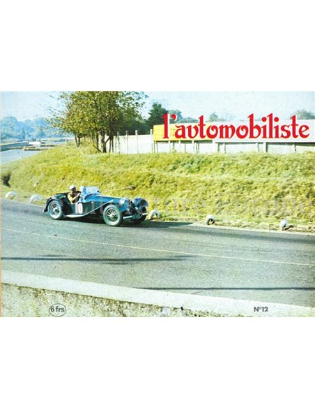 1968 L'AUTOMOBILISTE MAGAZINE 12 FRANS