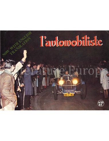1969 L'AUTOMOBILISTE MAGAZINE 15 FRANS