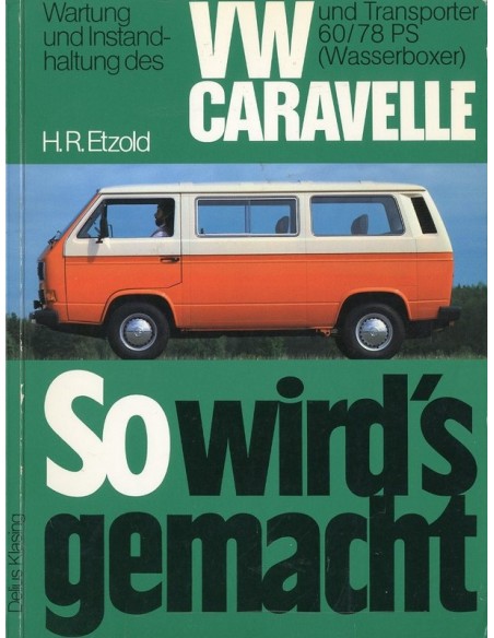 1982 - 1983 VOLKSWAGEN TRANSPORTER & CARAVELLE BENZINE VRAAGBAAK DUITS