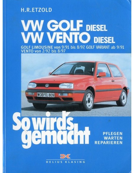 1991 - 1997 VOLKSWAGEN GOLF & VENTO DIESEL LIMOUSINE / VARIANT VRAAGBAAK DUITS