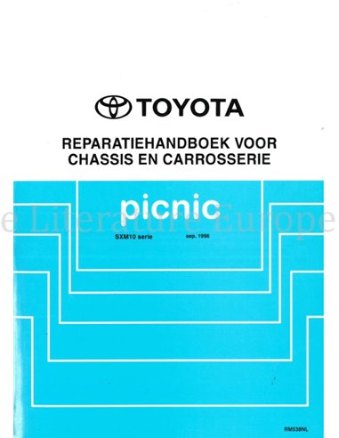 1996 TOYOTA PICNIC FAHRWERK & KAROSSERIE WERKSTATTHANDBUCH NIEDERLÄNDISCH
