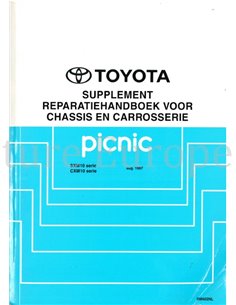 1997 TOYOTA PICNIC CHASSIS & BODY WORKSHOP MANUAL (SUPPLEMENT) DUTCH