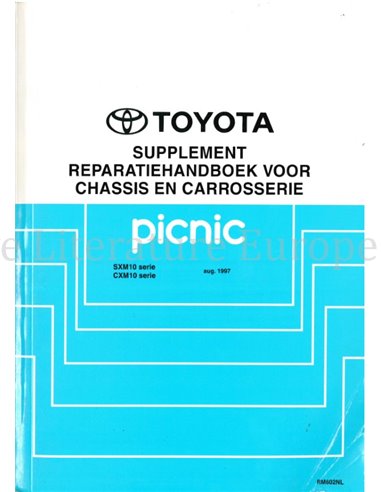 1997 TOYOTA PICNIC CHASSIS & BODY WORKSHOP MANUAL (SUPPLEMENT) DUTCH