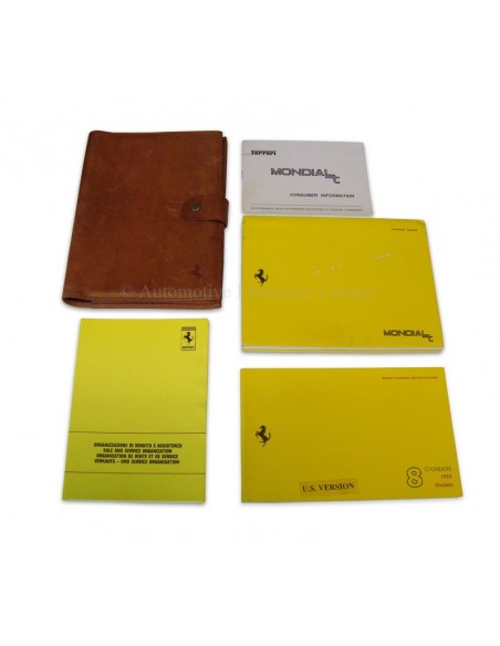 1993 FERRARI MONDIAL T CABRIOLET COMPLETE BOORDMAP USA 