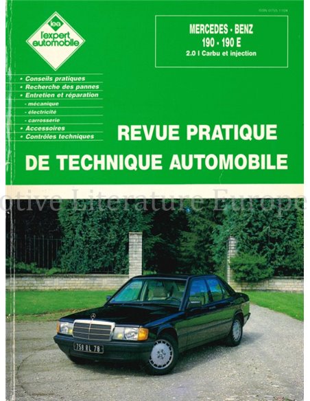 1983 - 1988 MERCEDES BENZ 190 | 190EL BENZIN REPERATURANLEITUNG FRANZÖSISCH