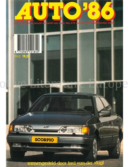 1986 AUTO YEARBOOK DUTCH