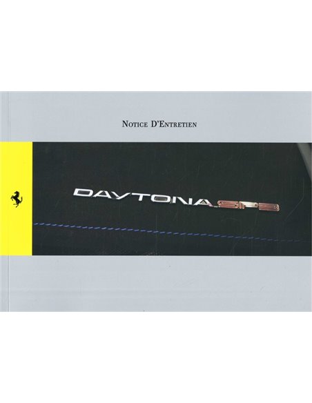 2022 FERRARI DAYTONA SP3 OWNERS MANUAL FRENCH