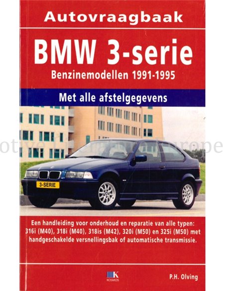 1991 - 1995 BMW 3ER BENZIN |  DIESEL REPARATURANLEITUNG NIEDERLÄNDISCH 