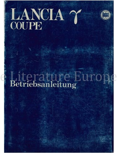 1980 LANCIA GAMMA COUPE OWNERS MANUAL GERMAN