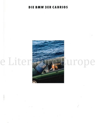 1993 BMW 3 SERIE CABRIOLET BROCHURE DUITS