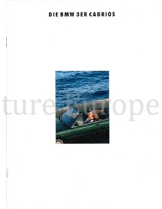 1992 BMW 3 SERIES CONVERTIBLE BROCHURE GERMAN