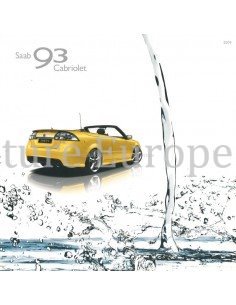2009 SAAB 9-3 CABRIOLET BROCHURE FRANS