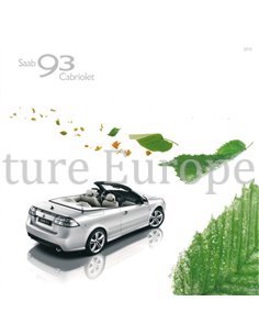 2010 SAAB 9-3 CABRIOLET PROSPEKT FRANZÖSISCH