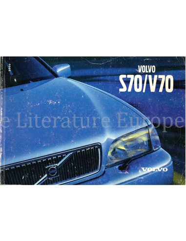 2000 VOLVO S70 | V70 BETRIEBSANLEITUNG NIEDERLÄNDISCH
