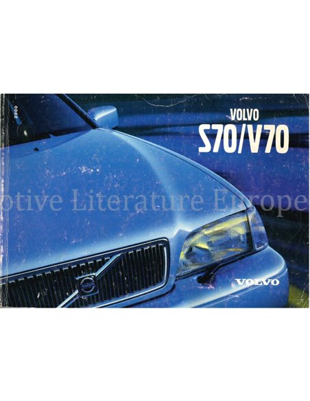 2000 VOLVO S70 | V70 INSTRUCTIEBOEKJE NEDERLANDS