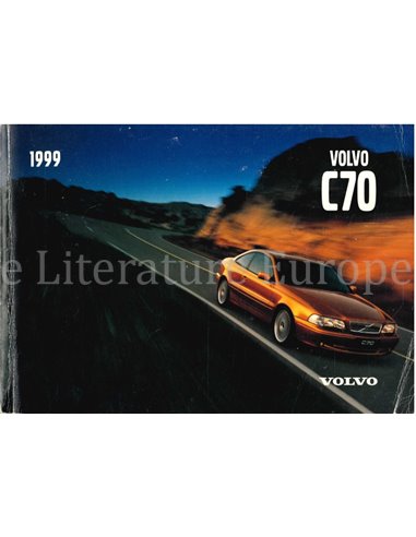 1999 VOLVO C70 COUPE OWNERS MANUAL DUTCH