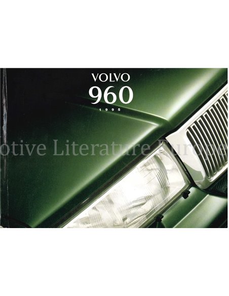 1995 VOLVO 960 OWNERS MANUAL DUTCH