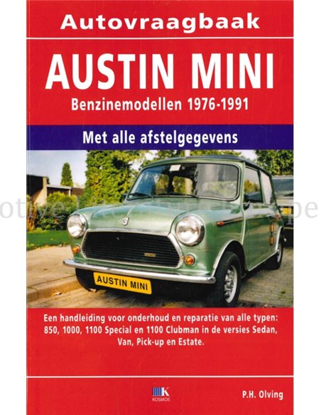1976 - 1991 AUSTIN MINI BENZINE VRAAGBAAK NEDERLANDS