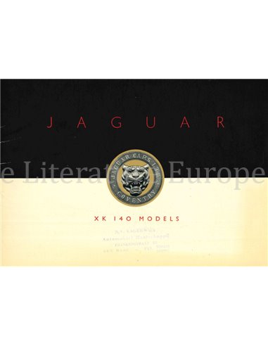 1955 JAGUAR XK 140 BROCHURE ENGELS